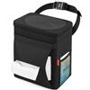 Lifewit Pattumiera per auto con coperchio, sacco della spazzatura per auto, a prova di perdite, con tasche, organizer per auto, pieghevole, accessorio portatile, impermeabile, grande, nero