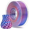 ELEGOO PLA Filamento Stampante 3D 1,75mm seta Blu Magenta 1KG | precisione dimensionale +/- 0,05mm, bobina di plastica da (2,2lbs), materiali di stampa 3D, adatto per la maggior