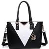 Miss Lulu borsa a mano in similpelle, Nero