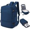 HPLQQ Zaino 40x30x20 per Ryanair Zaino da Viaggio Aereo Bagaglio a Mano | 24L Borsa da Cabina 40x30x20 per Uomo e Donna Lavoro e Scuola Trekking Casual Daypack Impermeabile,B Blu reale
