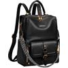 Leathario Zaino Donna 3in1, Impermeabile e Antifurto | Pelle Sintetica, Capienza Per PC 13.3'', Tasche Multiple Incluse Posteriore Antifurto, Elegante Per Lavoro/Viaggio/Università