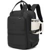 KONO Zaino Donna Porta PC 15,6 Pollici, Impermeabile, Grande Capacità con Tasca Porta Borraccia, Zaino per PC Portatile per Lavoro, Università e Viaggio (Nero)