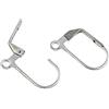 Perlin - 12 ganci per orecchini in acciaio inox, 18 mm, gancio a molla, chiusura a monachella, accessori per gioielli - creazione di gioielli M156 x 3