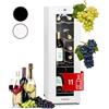 KLARSTEIN Shiraz Cantinetta Vino Bianco - 12 Bottiglie, 32 L, 1 Zona | Frigo Vino a Libera Installazione, Porta in Vetro, Silenziosa, 5-18 °C, LED, Telaio Inox