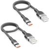 deleyCON 2x 0,30m USB C 3.1A Corto Ricarica Dati USB-A a USB-C Cable per iPhone 17 16 15 Pro Max Air Galaxy A16 A56 S26 S25 S24 S23 Pixel iPad Pro MacBook AirPods Tablet Switch PS5
