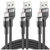 deleyCON USB C 3.1A (0,5m 1m 2m) Ricarica Dati USB-A a USB-C Cable per iPhone 17 16 15 Pro Max Air Galaxy A16 A56 S26 S25 S24 S23 Pixel iPad Pro MacBook AirPods Tablet Switch PS5