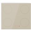 Klarstein Victoria - Piano Cottura A Induzione, 4 Zone, 7000W Con Booster, Cursori & Timer, Blocco Per Bambini, Vetroceramica Crema, Design, 59 cm