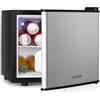 KLARSTEIN Geheimversteck - Minibar, Mini Frigo, Mini Frigorifero per Snack e Bevande, solo 26 dB, Ripiano Estraibile, Regolazione della Temperatura senza Intervalli Predefiniti, 17 L, Argento