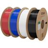 eSUN PLA Lite Filamento 1,75mm,filamento modificato4kg Rosso BluBianco Nero | Precisione dimensionale +/- 0,03 mm. Stampa fluida e veloce senza intasamenti. Materiale premium per stampanti 3D FDM.