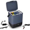 Klarstein SwiftFrost 12L Frigo Portatile - Frigo Elettrico con Compressore, Display LED, Doppia Alimentazione (12V/230V), -20°C a 20°C, Modalità ECO & MAX, Ideale per Campeggio & Casa