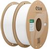 eSUN PLA Lite Filamento 1,75 mm, filamento modificato PLA 2kg Bianco Freddo | Precisione dimensionale +/- 0,03 mm. Stampa fluida e veloce senza intasamenti. Materiale premium per stampanti 3D FDM.