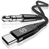 sweguard Cavo USB C con jack AUX da 3,5 mm, per hua wei P30 Pro/P40 Pro/P20/Mate 30/Mate 20, Sam sung Note10/S20, Xiaomi, cuffie, Home e Car stereo (1.2m, Nero)