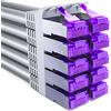 deleyCON 10x 0,5m Cavo Rete CAT7-10 Gigabit - Cavo Patch RJ45 Corto 50cm Ethernet (Rame, Schermatura S/FTP PiMF) - LAN DSL Switch Modem Router Patchpanel CAT7 CAT6 CAT5 - Grigio