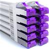 deleyCON 10x 0,25m Cavo Rete CAT7-10 Gigabit - Cavo Patch RJ45 Corto 25cm Ethernet (Rame, Schermatura S/FTP PiMF) - LAN DSL Switch Modem Router Patchpanel CAT7 CAT6 CAT5 - Bianco
