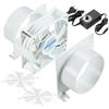 Hose Vary 100mm Ventilatore Assiale, 3000RPM DC12V Ventola di Scarico con Adattatore CA/CC, Dimmer Continuo per Laser 3D, Cabina di Verniciatura, Tenda da Coltivazione, Progetto fai da te