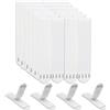 flintronic Strisce Adesive, 12 paia(24 strisce) Appendi Quadri Adesive, con Gancio Resistente all'Acqua, per Disegni, Documenti, Appendere Posters, Foto(19 * 70mm)