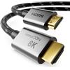 deleyCON Cavo HDMI 2.1 8K 2m - per TV, Monitor, PS4, PS5, Xbox, Soundbar Dolby Atmos EARC, HDR10+ VRR - 48 Gbps Ultra High Speed - 10K/8K@60Hz, 4K@120Hz/144Hz, 2K@240Hz