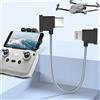 MTAKYI Cavo intrecciato da USB C a IOS da 6 pollici in nylon per telecomando DJI Mini 2/Mavic Air 2, cavo dati RC per tablet OTG da 1 m (connettore iOS)
