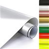FOSER Pellicola per plotter in tessuto, 30 cm x 3 m, Vinile Termoadesivo per Tessuti, per magliette fai da te, tessuti (Argento)
