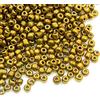 Perlin 3300 perline in vetro da 3 mm, colore metallizzato, 8/0, perline pony, trasparenti, mini perline, perline metalliche, colori assortiti, bronzo
