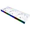 Thermalright TR-TL-M12QW X3 VENTO CPU Custodia da 120 mm Custodia, Connettore PWM Silent Corrending Computer con cuscinetto S-FDB, ventola per PC con effetto di luce dello specchio Argb, basso rumore, bianco