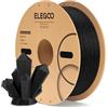 ELEGOO PLA Filamento 1,75 mm Glitter Nero 1KG | Effetto Scintillante, Precisione Dimensionale +/- 0,02 mm, Bobina 1kg (2,2 lb) per la Maggior Parte delle Stampanti FDM