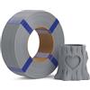 DEEPLEE Filamento PLA Basic 1.75 mm, Confezione Senza Bobina Zero Sprechi, Grigio 1 kg, Precisione ±0.02 mm, Avvolgimento Anti Groviglio per Stampanti 3D FDM