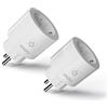 Imou CE2P Matter Presa Smart WiFi, WiFi Intelligente Smart Plug, 2PZ | 2,4g WiFi, Monitoraggio dell'Energia, Monitor del Consumo Elettrico, Controllo Vocale/Remoto, Compatibile con Alexa/Google