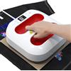 Mefine Pressa a Caldo per Magliette 22.8cmx22.8cm/9"x9" Portatile DIY Termopressa, Facile da Stirare&Riscaldamento Rapido Heat Press Machine per Vestiti, Borse T-Shirt Stampante Trasferimento Termico