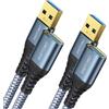 ANDTOBO Cavo Prolunga USB 3.0, [2M+2M, 2 Pacchi] USB Tipo A Maschio a Femmina Cavi di Estensione Trasferimento dati ad alta Velocità 5Gbps per Gamepad, Stampante, Webcam, Tastiera USB