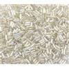 Perlin 3800 perline in vetro da 4 mm, per creare gioielli (argento metallizzato)