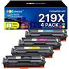 GPC Image 219X Toner Compatibili per HP 219X 219A per MFP 3302FDW 4-Pack | Con Chip, Color LaserJet Pro MFP 3302SDW, 3302SDWG, 3302FDN, 3302FDNG, 3202DN, 3202DW, W2190X