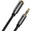 deleyCON 10m Cavo Jack Audio Stereo AUX Prolunga 3,5mm Cavo Audio Estensione Connettori Metallo Smartphone Tablet Cuffie HiFi Ricevitore (Extra Sottile & Flessibile)