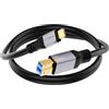 Werkybay 2m Cavo Stampante USB B 3.0, 5Gbps Cavo Dati, USB Tipo C Maschio a USB Tipo B Maschio, Cavi di Ricarica per Scanner, Stampante, Docking Station, USB3.0 Hub, Hard Disk Esterni ecc.