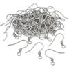 Perlin - 40 Orecchini in Acciaio Inox con Gancio, 15 mm, con Fiocco, per Gioielli, M266 x 2