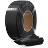 OVERTURE PETG Refill filamento 1,75 mm Alta Velocità Nero 1kg Senza Bobina | PETG Refill - fino a 300 mm/s - Resistente agli Urti - Precisione ±0,02 mm- Resistente all'Acqua - Stampante 3D FDM