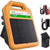 FarmNix Recinzione Elettrica Solare per Animali, 16KM 0.2 Joules / 8kV | Solare Pastore Elettrico mit 10400mah lithiumbatterij, Per Mucche, Bestiame, Allevamento Di Pollame, Pastore