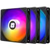 Thermalright TR TL-C12C-S X3 Ventola di raffreddamento da 120 mm, PWM a 4 pin con cuscinetto S-FDB, fino a 1550 giri/min, per alloggiamenti ARGB e computer desktop