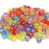 Perlin 200 perline a forma di lettera A-Z, 7 x 7 mm, mix di perline a forma di lettera dell'alfabeto da infilare