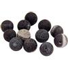 Perlin Perle di pietra preziosa 4 mm di agata opaca, sfera di pietra naturale satinata, pietre semipreziose, 50 pezzi, colore nero, con foro per infilarle