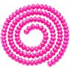 Perlin 85 perline di cristallo di Boemia da 6 mm, Rondelle Abacus, Vetro, CRAFT_BEAD, Rosa