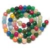 Perlin Pietre di agata, perline di colore misto, 6 mm, 60 pezzi, set fai da te, pietre semipreziose, sfaccettate, rotonde, per gioielli