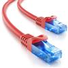 deleyCON 20m CAT.6 Ethernet Gigabit Cavo di Rete LAN RJ45 Cavo Patch CAT6 Compatibile CAT.5 CAT.5e CAT.6a Cat.7 - Rosso