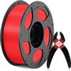 ANYCUBIC TPU Filamento 1,75 mm, TPU per filamento ACE, flessibile e liscio, compatibile con l'alta velocità, identificazione intelligente, 1 kg rosso