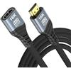 CHENLENIC Cavo di prolunga HDMI 2.2 16K 10K 8K, adattatore di estensione HDMI maschio a femmina, 16K@60Hz 4K@240Hz, ultra alta velocità 96Gbps compatibile con Blu-ray Computer Port (HDMI Extension 1M)