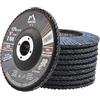 Merryland 10 Pz Grana 60 Dischi Lamellari 125 mm T29 Dischi Abrasivi | 125mm Smerigliatrice Angolare, Disco Lamellare, Corindone Zirconio Blu Acciaio INOX, Craft-Line FC1107314-10