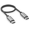 deleyCON 0,30m USB C PD3.0 (60W Ricarica Rapida) Corto 30cm C a C per iPhone 17 16 15 Pro Max Air Galaxy S26 S25 S24 S23 Pixel iPad Pro MacBook Air Tablet Switch PS5