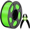 ANYCUBIC TPU Filamento 1,75 mm, TPU per filamento ACE, flessibile e liscio, compatibile con l'alta velocità, identificazione intelligente, 1 kg verde neon
