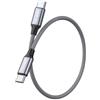 RAVIAD Cavo USB C USB C 100W Corto [0.5M] PD3.0 5A Ricarica Rapida | Cavo USB Type-C Nylon Cavo Tipo C Caricabatterie Cellulare per iPhone 17 16 15 Pro Max, Galaxy S25 S24, iPad Pro, MacBook Air
