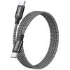 RAVIAD 100W Cavo USB C USB C [1M] Cavo USB Type-C Ricarica Rapida | PD3.0 5A Nylon Cavo Tipo C Caricabatterie Cellulare per iPhone 17 16 15 Pro, Galaxy S26 S25 S24 S23, Pixel, iPad Pro, MacBook